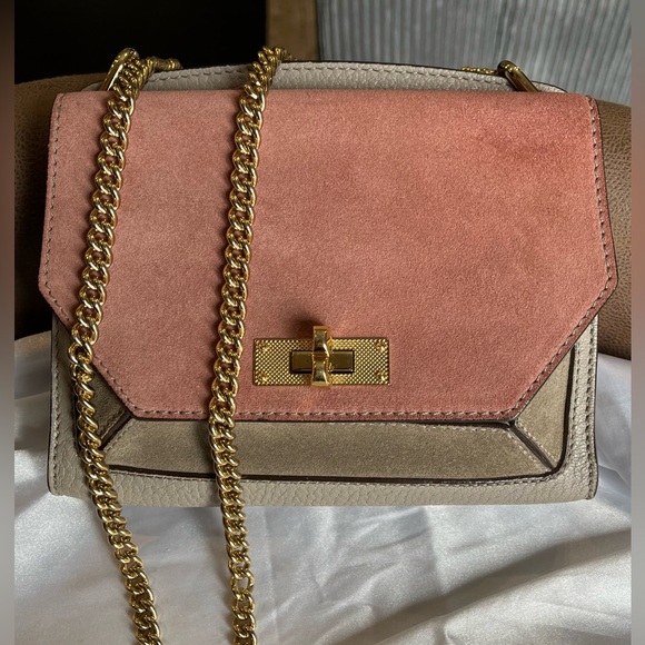 Bally Handbags - BALLY SUZY SMALL TRI-COLOR SUEDE & LEATHER CROSSBODY RARE HTF